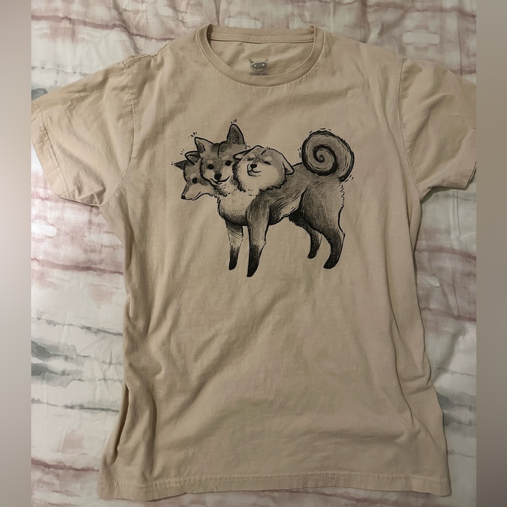 COPY - Three headed Shiba Inu shirt from hot topic